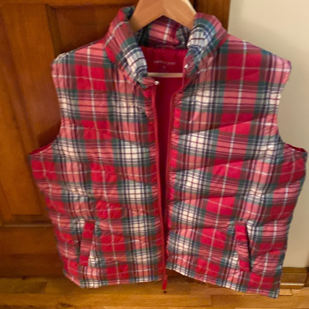 Lands end plaid vest